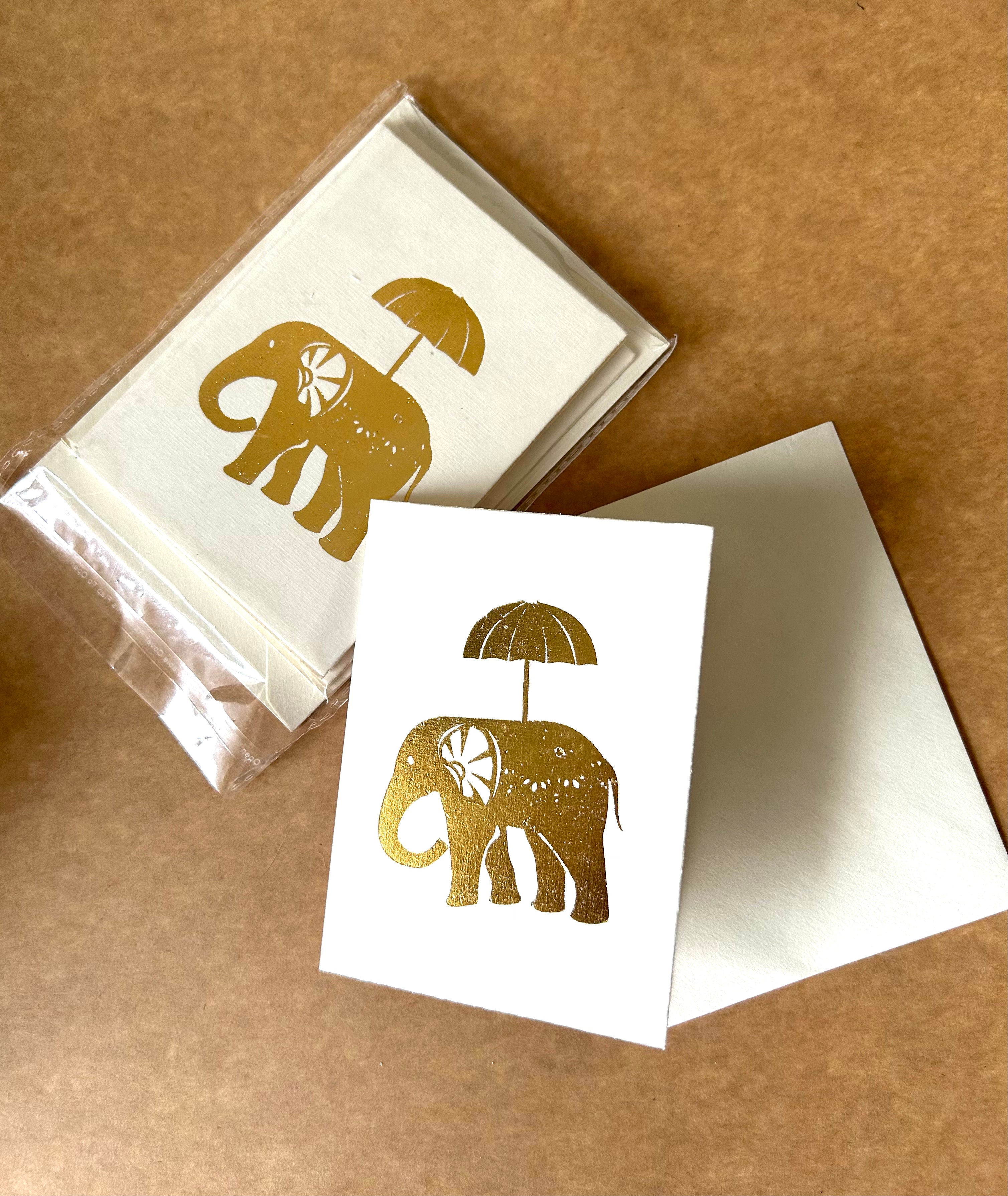 Elle & The Golden Umbrella Foil Card