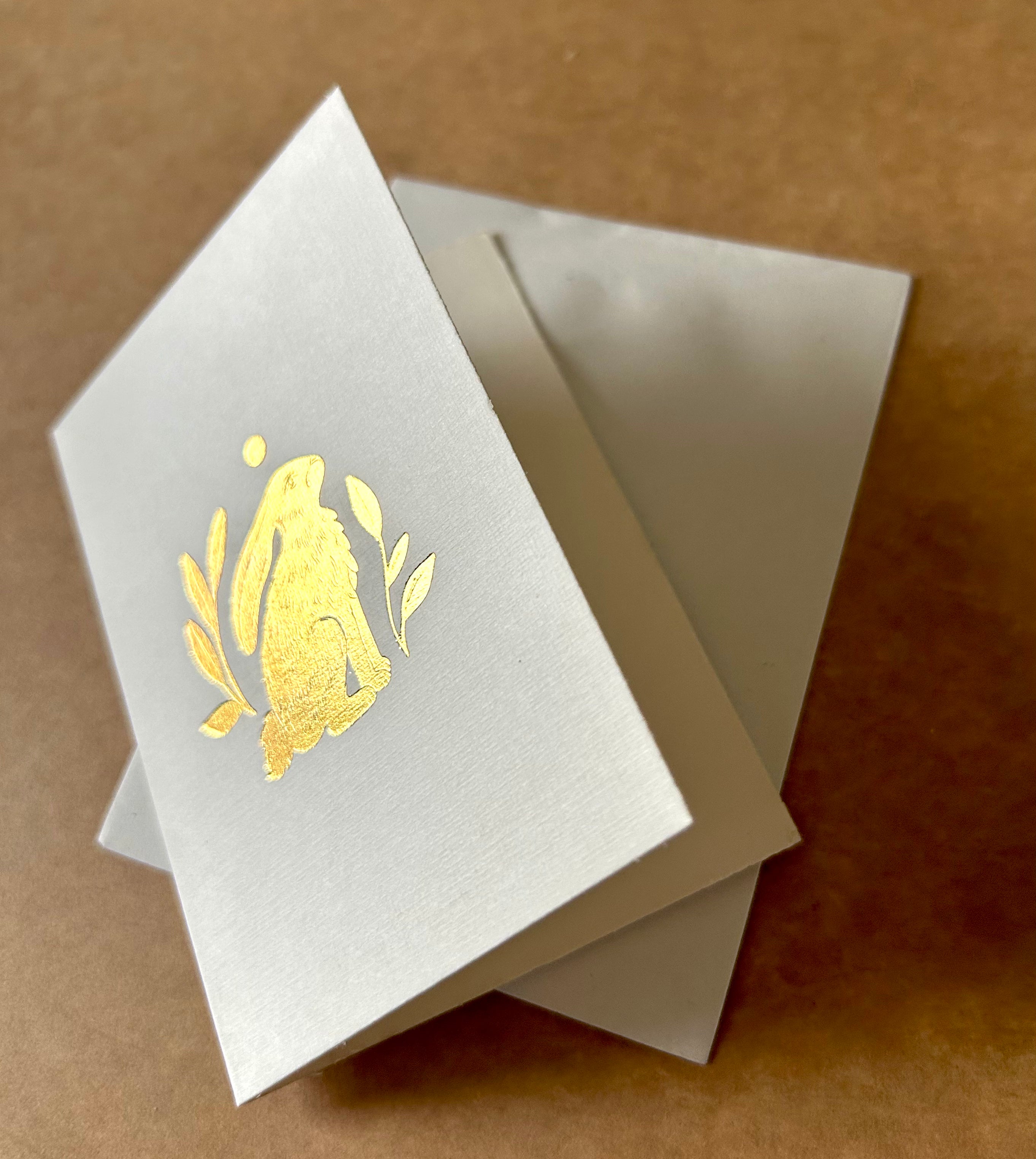 Golden Rabbit Foil Card