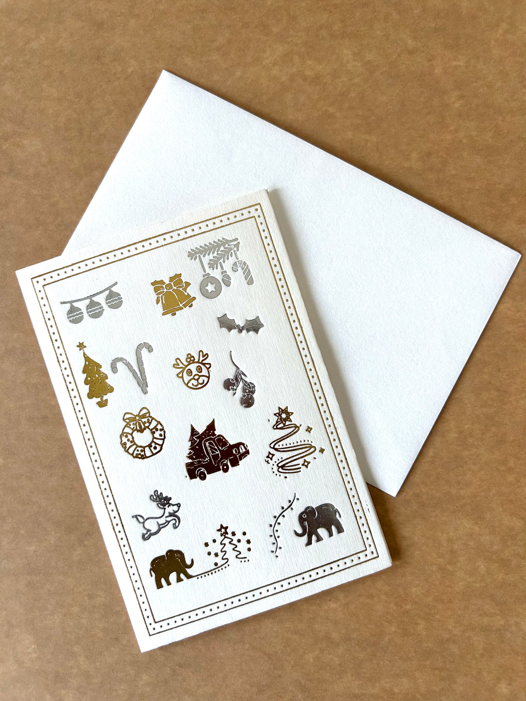 CHRISTMAS CRAZIES GOLD & SILVER FOIL CARD