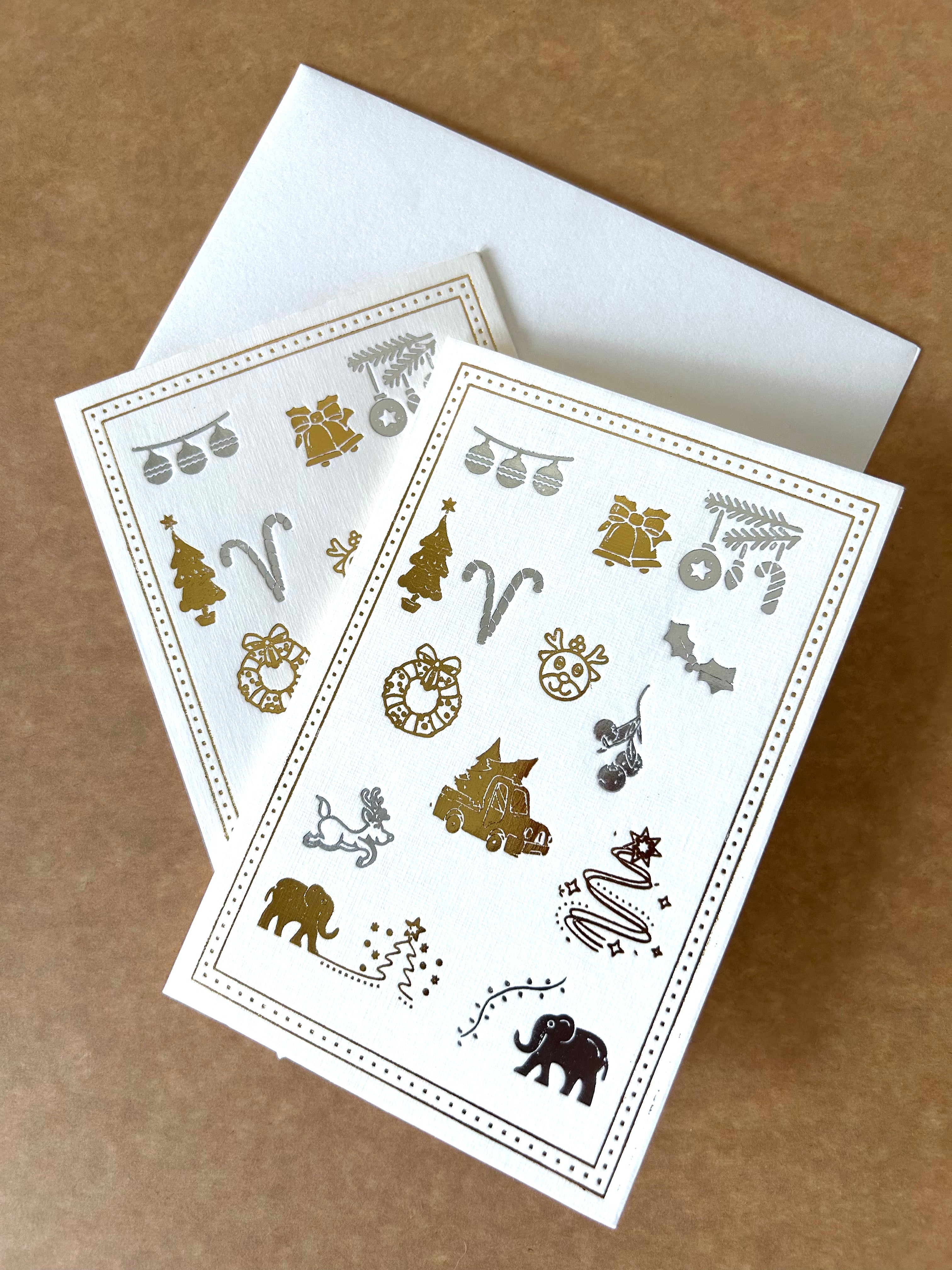 CHRISTMAS CRAZIES GOLD & SILVER FOIL CARD