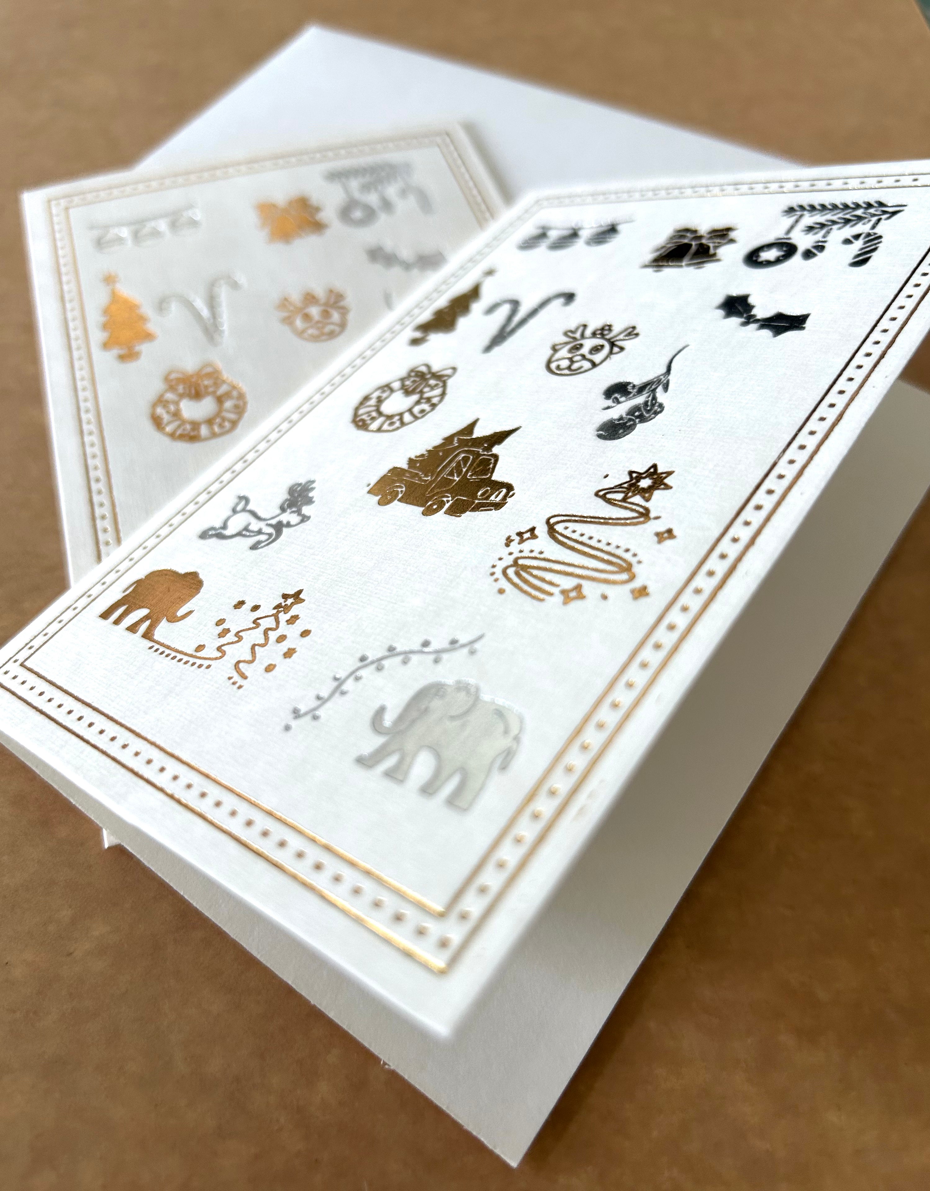 CHRISTMAS CRAZIES GOLD & SILVER FOIL CARD